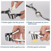 kGarlic Press Crusher Mincer Chopper Peeler Squeeze Cutter Stainless Steel Ginger